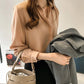 Frauen Pullover Blusen 2023,  Langarm Lose Bluse