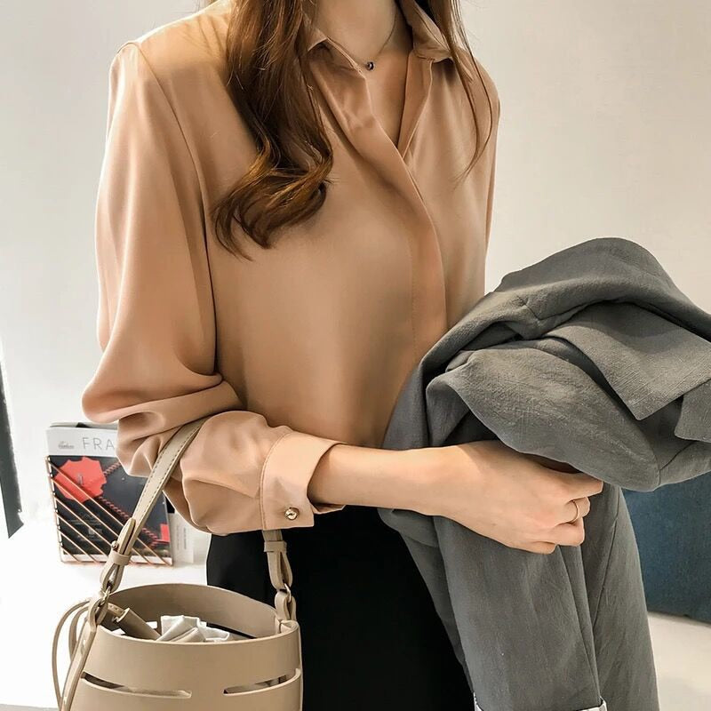 Frauen Pullover Blusen 2023,  Langarm Lose Bluse