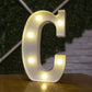 Alphabet Buchstaben LED-Leuchten, Leuchtzahl Lampe, Dekor Batterie, Nachtlicht für Zuhause Hochzeit Geburtstag Weihnachtsfeier Dekoration