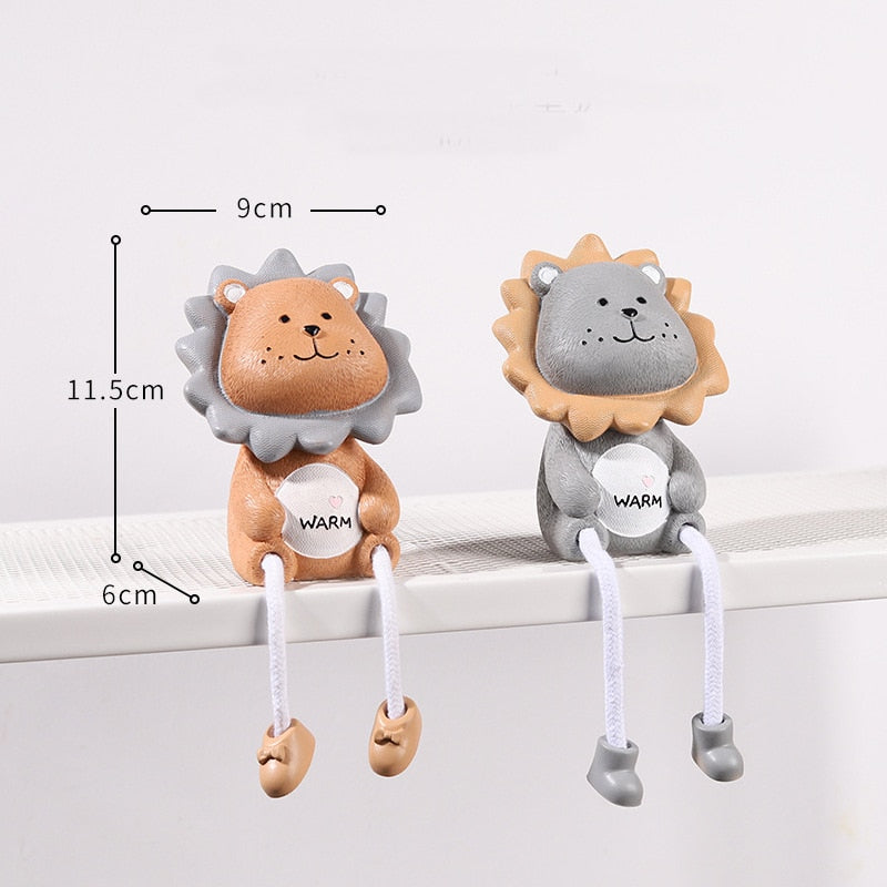 2PCS Nordic Puppe für Wohnzimmer Dekoration Kinderzimmer Dekoration Harz Puppe Hase Figur, Handwerk für Kinder Kinderzimmer Dekoration