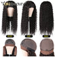 28 Zoll lange Afro Kinky Curly Stirnband Perücken, Synthetische Eis Stirnband Perücke für schwarze Frauen