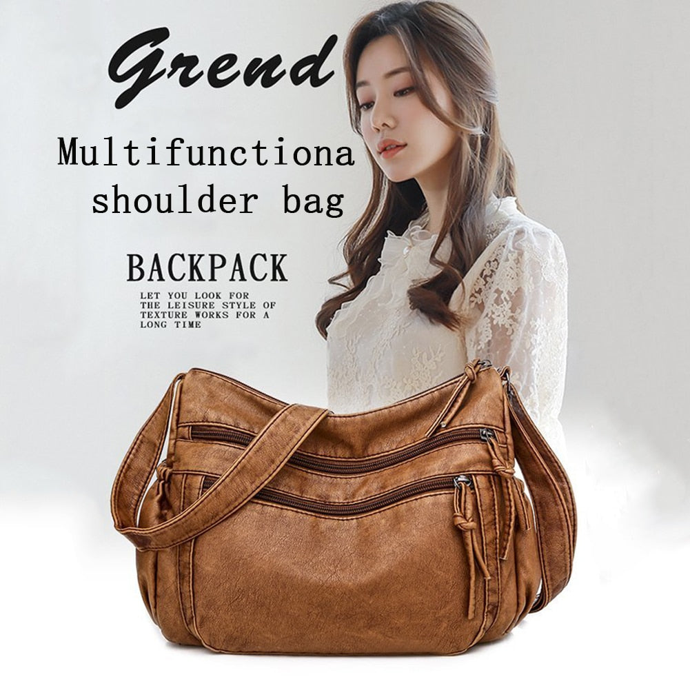 Beliebte einfache weibliche Umhängetasche, Mode Multi-Pocket Umhängetasche
