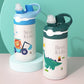 400ML Kinder Thermoskanne Wasserflasche Kinder Thermosbecher Baby Entenschnabel Strohhalm 316 Edelstahl Vakuumflaschen Tumbler Thermobecher