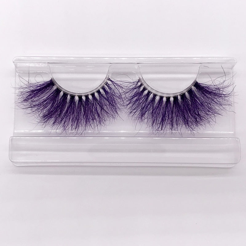 25mm 3D handgefertigte braune Nerzwimpern, natürliche individuelle falsche Wimpern