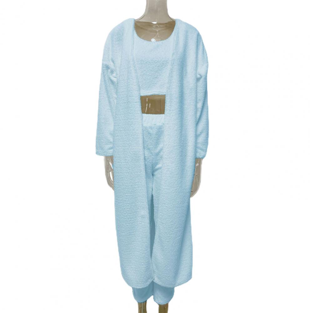 3 Teile / Satz Damen Langarm Strickjacke mit Hosen