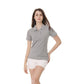 Mehrfarbiges Kurzarm Damen-POLO-Hemd, Sommeroberteile,  elastischer Hemdkragen, 100 % Baumwolle