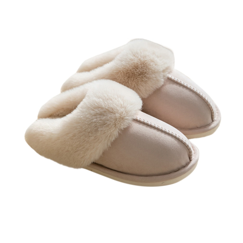 Damen Pantoffel Hausschuhe Warm plush