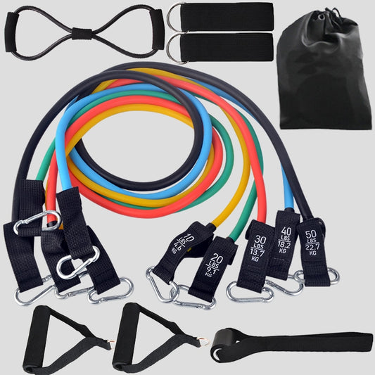 12PCS Widerstand Bands Set Bodybuilding für Home Gym Ausrüstung, Professionelle Home-Training, Fitness Elastische Gummibänder / Expander