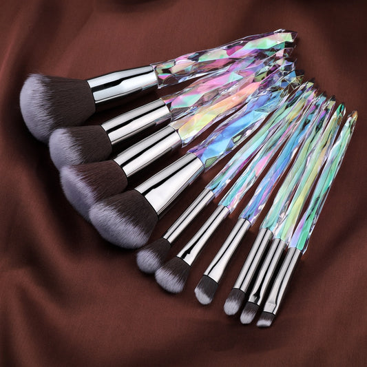 Diamant-Make-up-Pinsel-Set Kosmetik-Rouge-Pinsel, Puder-Grundierungs-Pinsel