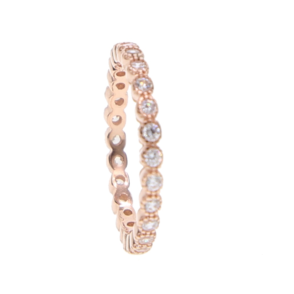 100% 925 Sterling Silber 7 Farben stapelbar Mode Mädchen Frauen Design Schmuck Geburtsstein Roségold Silber Mix Farbe cz Ring