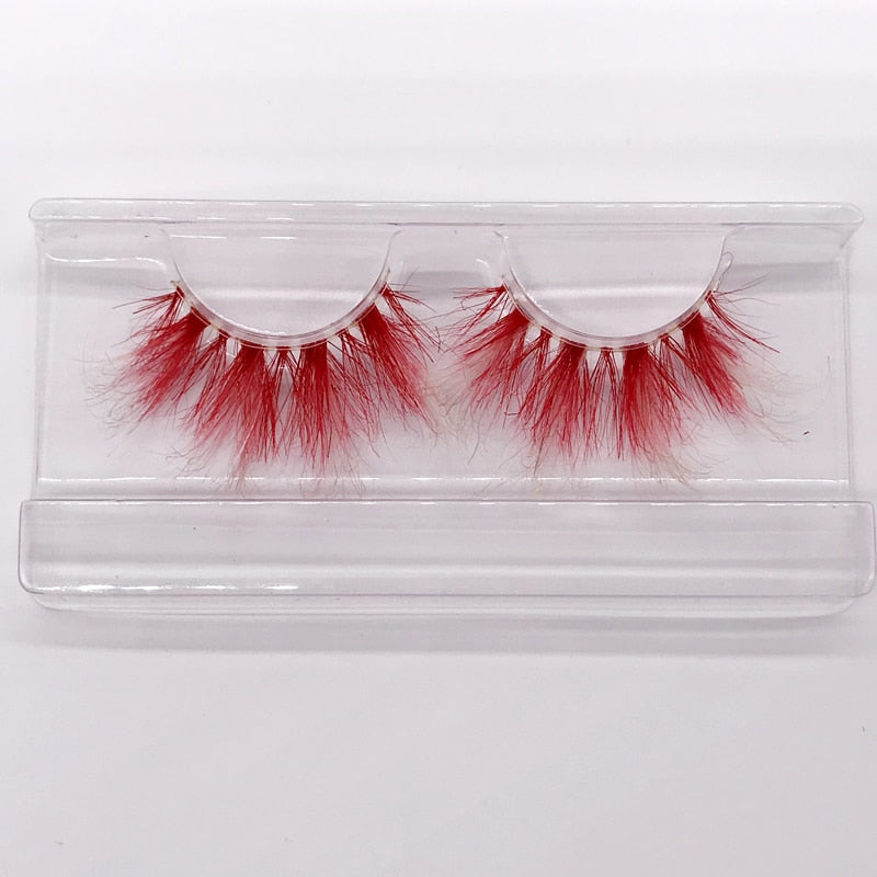 25mm 3D handgefertigte braune Nerzwimpern, natürliche individuelle falsche Wimpern