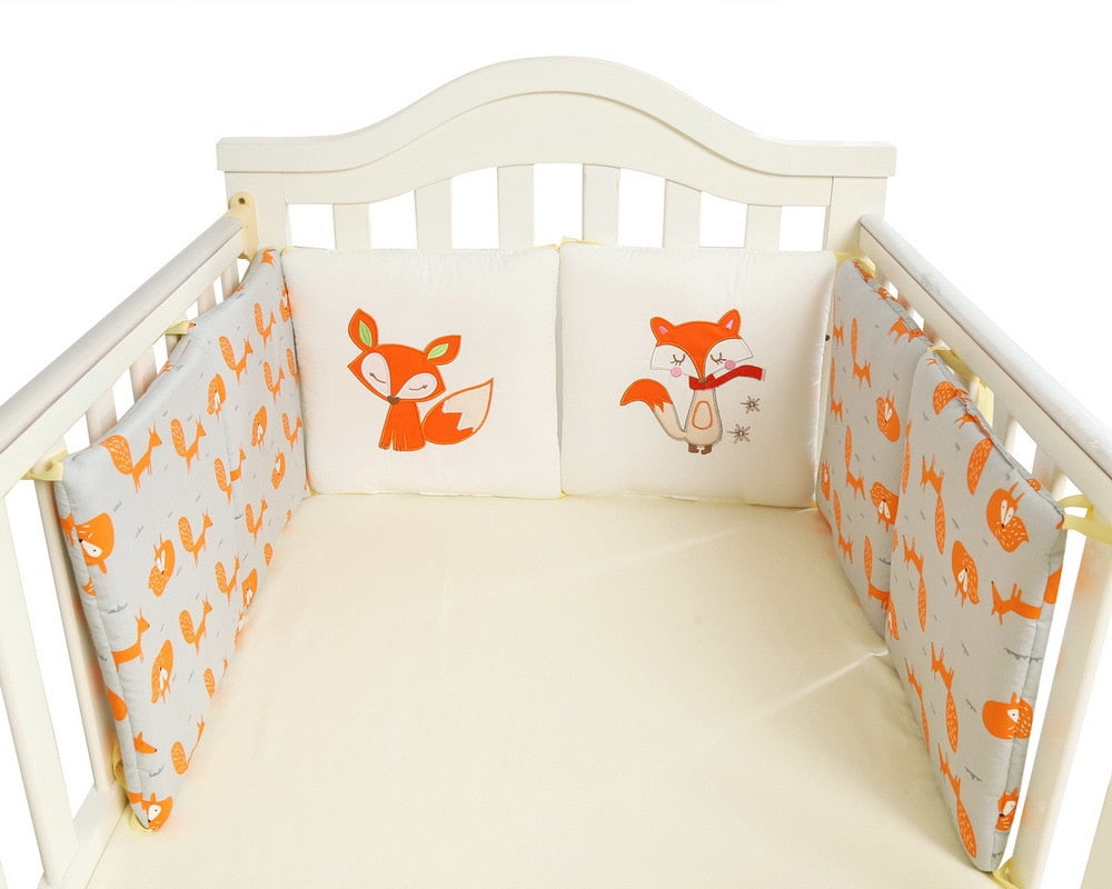 6 Stück/Set Kinderbett Nestchen Baby Kopfschutz in der Krippe, Babybett Schutz