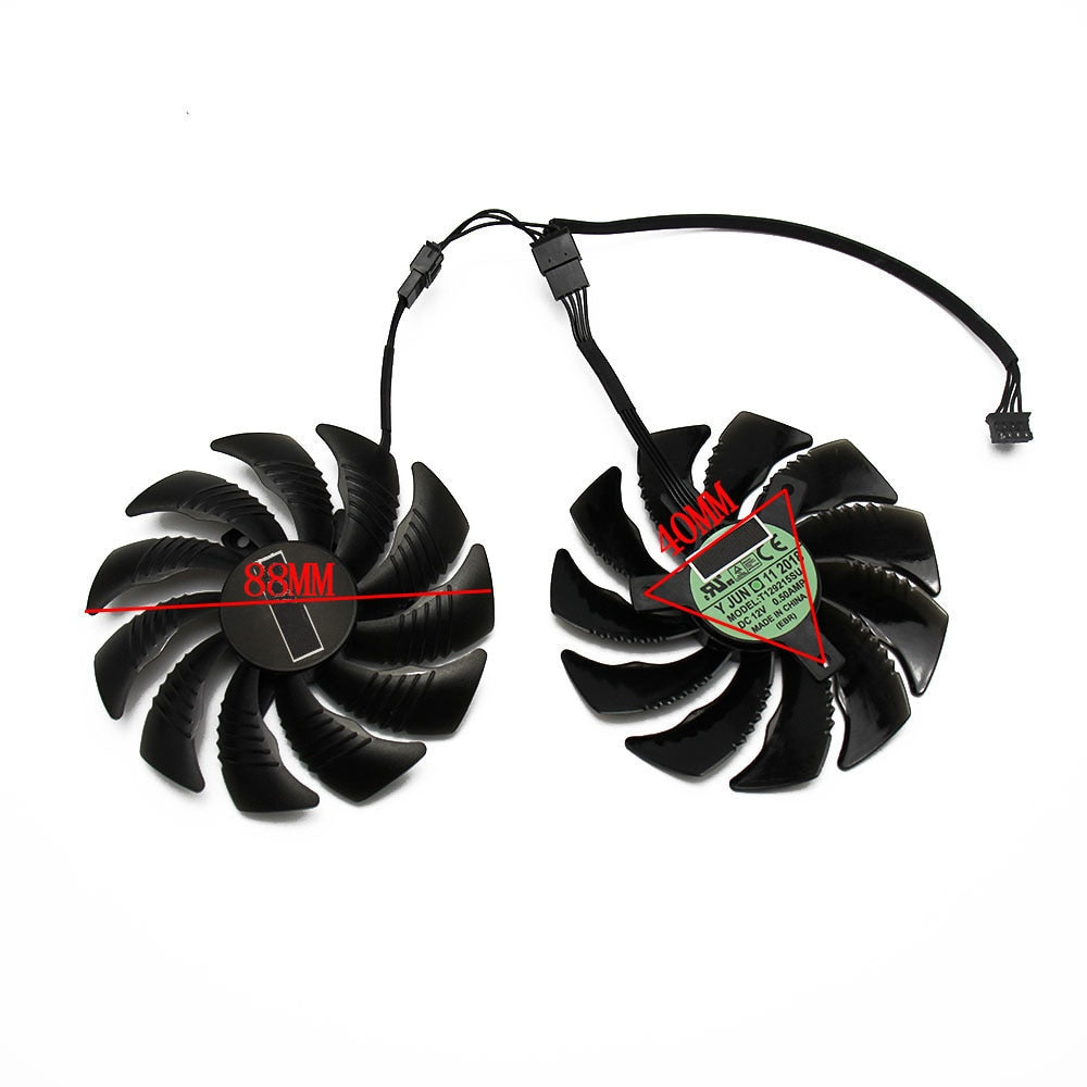 4-poliger Grafikkartenlüfter für Gigabyte GTX 1050, 1060, 1070, 960, RX 470, 480, 570, 580