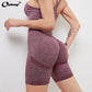 Frauen Nahtlose Yoga Set Sport-BH, Hohe Taille Leggings Fitness Sets