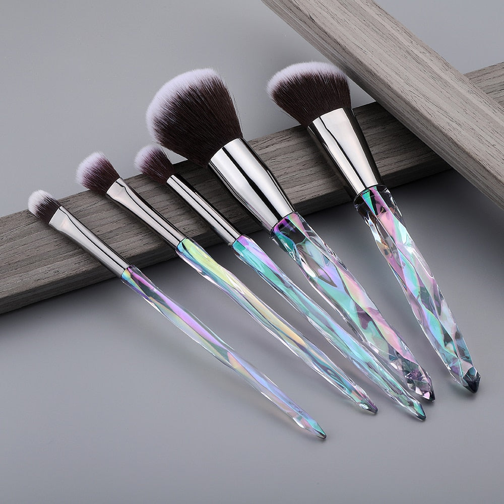 Diamant-Make-up-Pinsel-Set Kosmetik-Rouge-Pinsel, Puder-Grundierungs-Pinsel