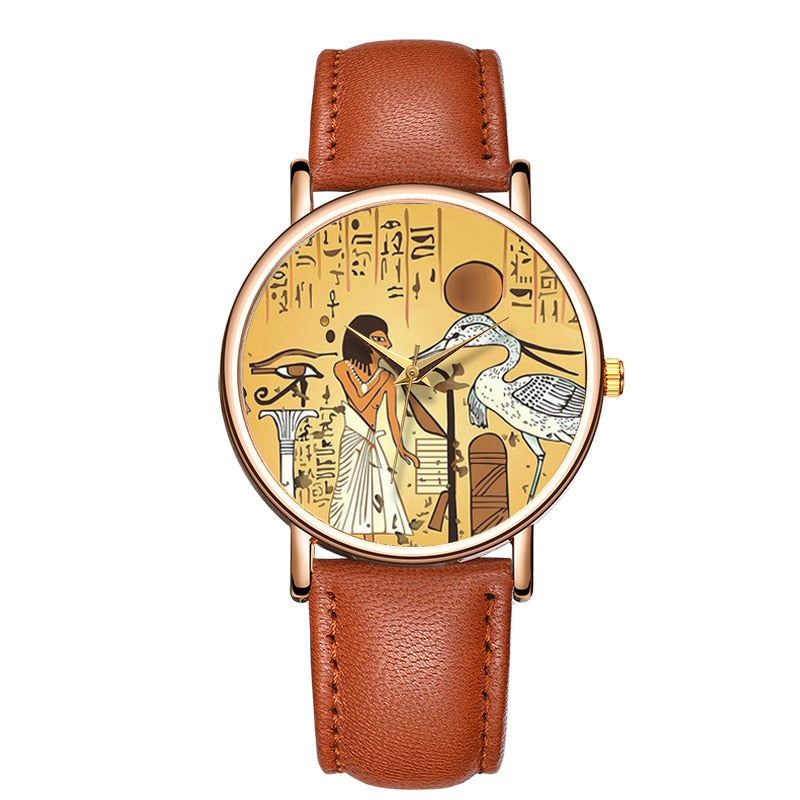 Neue Mode Damenuhr aus Lederarmband