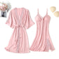 Spitzenbesatz Sexy Hochzeitsdame  Robe -Anzug, Kimono Bademantel Kleid für Mini Nachtwäsche & Intime Dessous