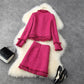 Elegante Damenkleid Anzug, Jacke und Rock, 2-Stück passende Sets für jeden Anlass