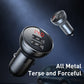 Baseus 24W USB Autoladegerät Duales USB Ladegerät mit LED Anzeige Universelles Handy Ladegerät für iPhone Huawei Xiaomi