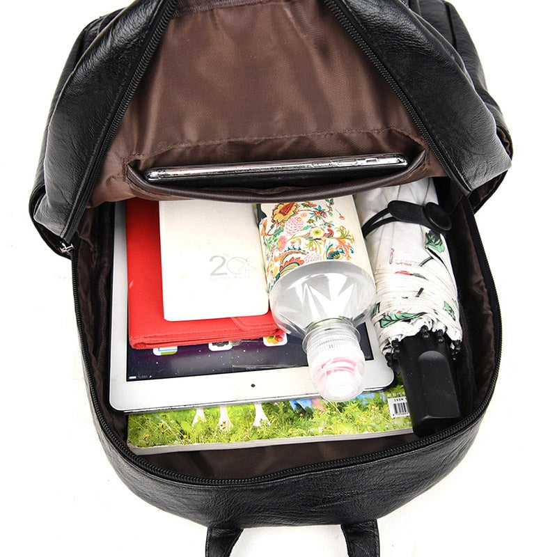 Damen echtes designer Leder Rücksack, Hohe Qualität