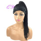 Hair Big Afro Kinky Curly Stirnband Perücken für Frauen Synthetisches Haar Perücken Turban Wrap Hair Style