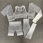 2/3/5 stücke Nahtlose Damen Sportbekleidung & Yoga-Set