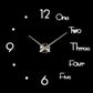 2022 Art und Weise 3D Big Size Wanduhr Spiegel Aufkleber, kurze Wohnzimmer Dekor, Tagungsraum Wanduhr Modernes Design Silent Acryl