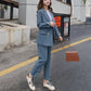 Damenmode Langarm zweireiher Blazer Anzug, Blazer Hosenanzug für Bürodamen