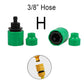 Gartenzubehör Outdoor 3/4 Auto Gartenschlauch Adapter Schnellkupplung Reparatur Schlauchverbinder Wasserhahn Anschluss Rohrverschraubungen 1/2