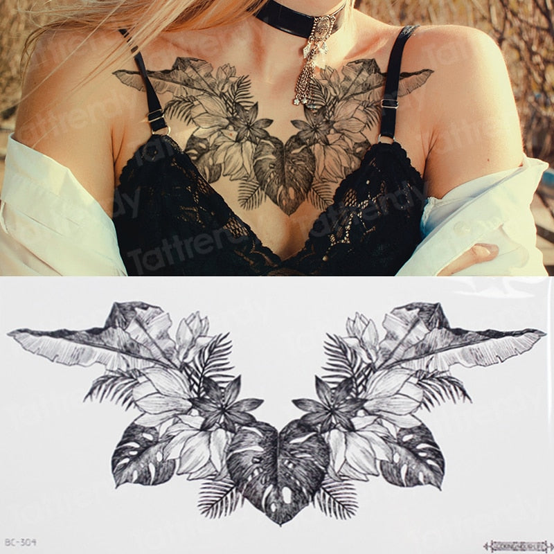 temporäre mode Tattoos-Schmuck, Körperaufkleber für Ägypten arabisch indische Sexy Tattoos-Muster