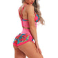 Hot Fitness Damen Shorts, ärmelloses Workout Sport Set