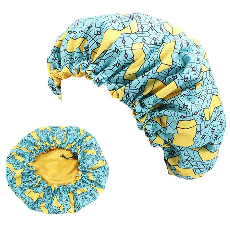 2 pcs/set Schlafmütze für Eltern und Kinder Afrikanischer Druck, Turban Haarabdeckung