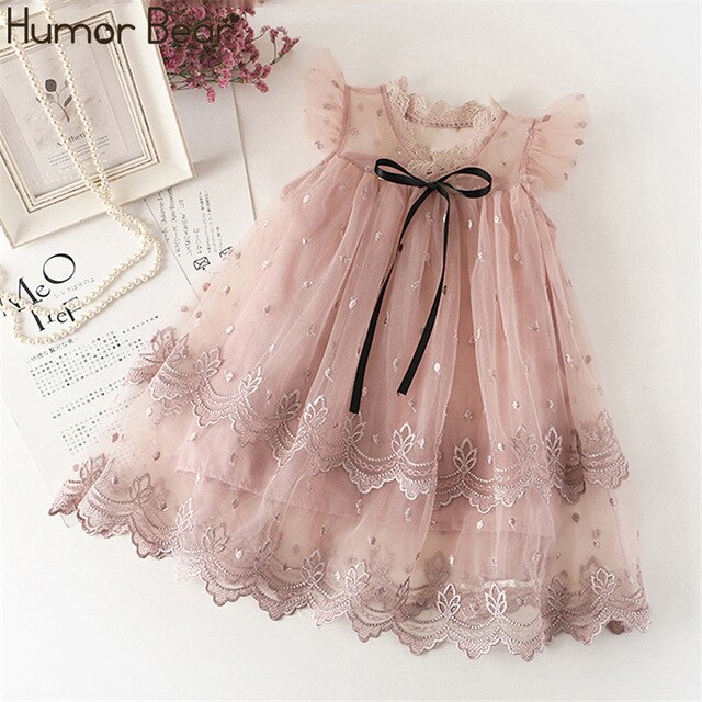Gestickte Sommer Mädchen Kleid 2022, Mode Partykleid für Prinzessin