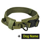 Hundehalsband mit Hundemarke Nylon, verstellbar, militärisch, taktisch, großes Hundehalsband mit Griff, Training, Laufen, Hundehalsband, personalisierbar
