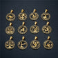 12 Sternzeichen Horoskop Anhänger Halsketten für Herren & Damen Gold Widder Leo 12 Konstellationen, Halskette Schmuck
