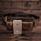 Rindsleder Gürteltasche, Brust Sling Bag Design