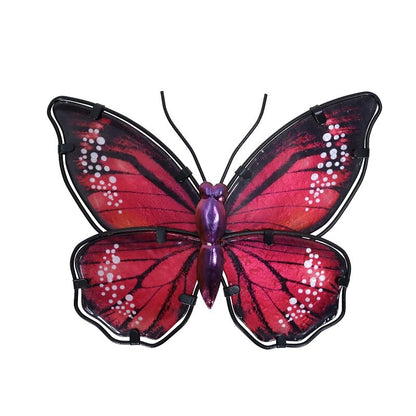 Home Decor Metallschmetterling mit GlassWall Artwork für Gartendekoration, Tierstatuen und Skulpturen für den Garten