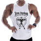 Neue Fitnessstudios Kleidung aus Baumwolle, Bodybuilding ärmelloses Unterhemd
