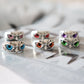 Charmante Mode Eule Ring Design, Multicolor Augen
