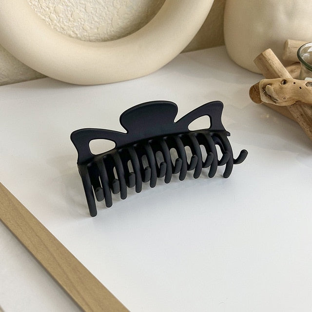 1pcs Koreanisch Kaffee Schwarz Großes Haar Krallen, Acryl Haarnadeln Barrette, Krabbe Haarspangen für Frauen & Mädchen