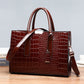 Luxus Damen Ledertaschen, Designer Krokodil Muster Schulter Tasche