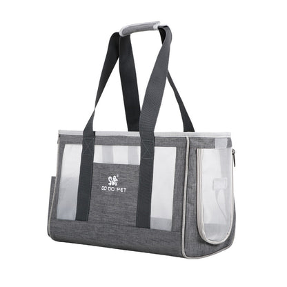 Atmungsaktive Katze/Hundehandtasche, Leichte umhängetaschen, Haustier tragbare vier Seiten Tasche
