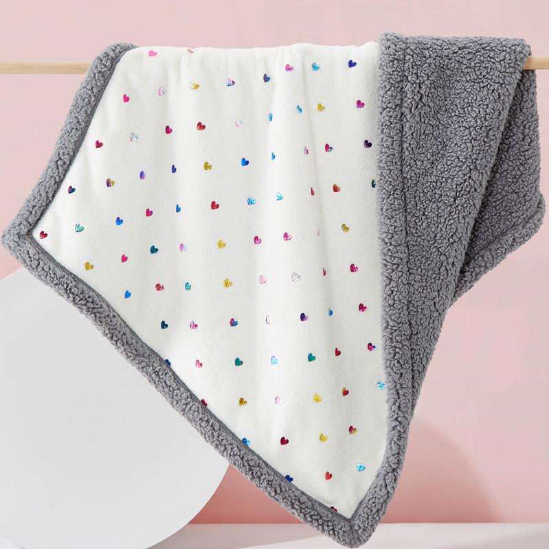 Babydecken Neugeborenes Doppelstöckige Warme Flanelldecke
