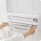 Wandrollenhalter kombiniert Papierrollenhalter und Folienspender
