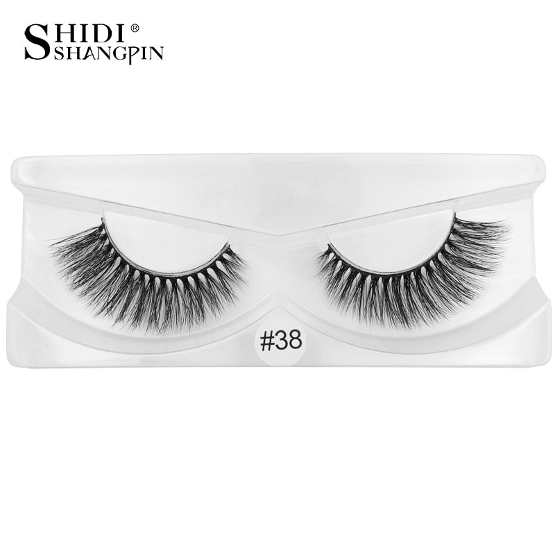 Natürliche 3D Künstliche Nerzwimpern, 10 Paare Leichtes Volumen 6D Kurze Streifenwimpern Wiederverwendbar