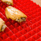 Antihaft-Silikon-Backmatten BBQ-Pyramide Pfanne Backpapier Pad Formen Mikrowellenofen, Backblech Blatt