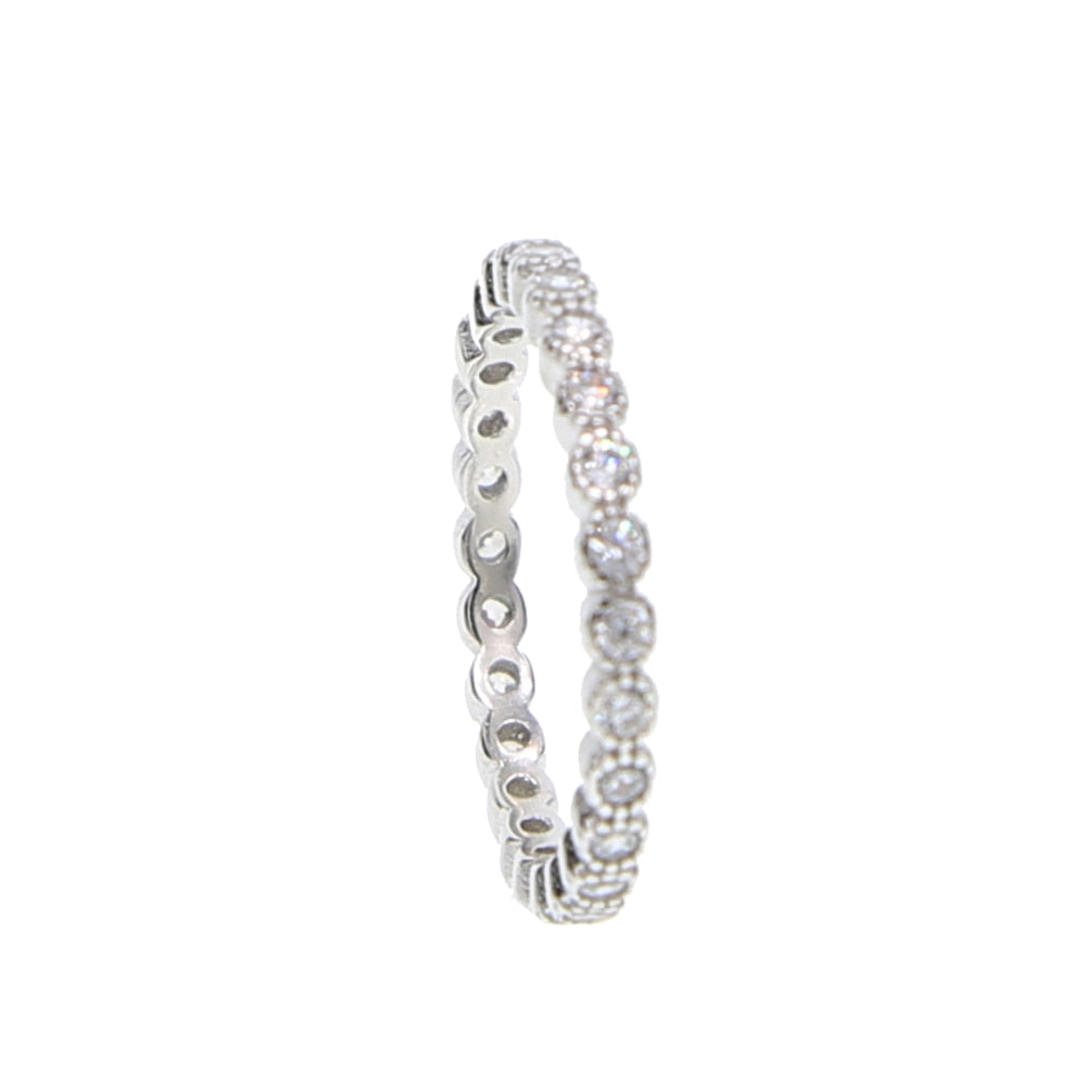 100% 925 Sterling Silber 7 Farben stapelbar Mode Mädchen Frauen Design Schmuck Geburtsstein Roségold Silber Mix Farbe cz Ring