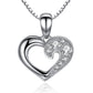 Neue Authentische 925 Sterling Silber, Weibliche Herz Anhänger Halskette
