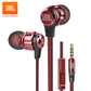 JBL T180A Stereo In-Ear Kopfhörer, Sport Freisprechen mit Mikrofon 3.5mm Kabelgebundene Ohrhörer, Pure Deep Bass Game Music Headset
