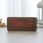Dual Display Smart Digital LED, Wecker Temperatur Sprachsteuerung, Multifunktions-elektronischer Kalender
